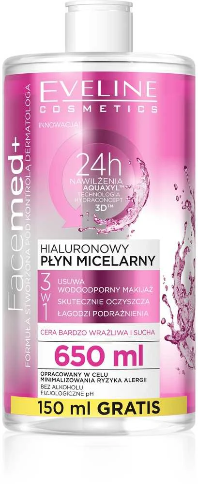 Eveline Cosmetics Eveline FaceMed+ valomasis micelinis vandens valiklis, 650 ml