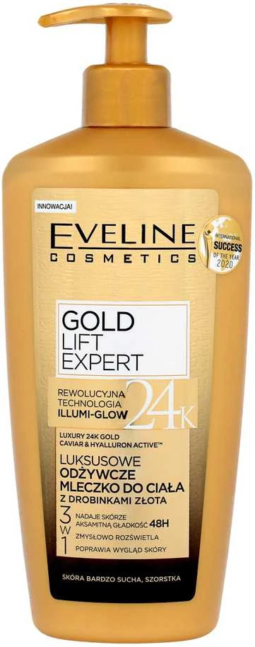 Eveline Cosmetics Luxury Expert Illuminating Losjonas kūnui, 350 ml