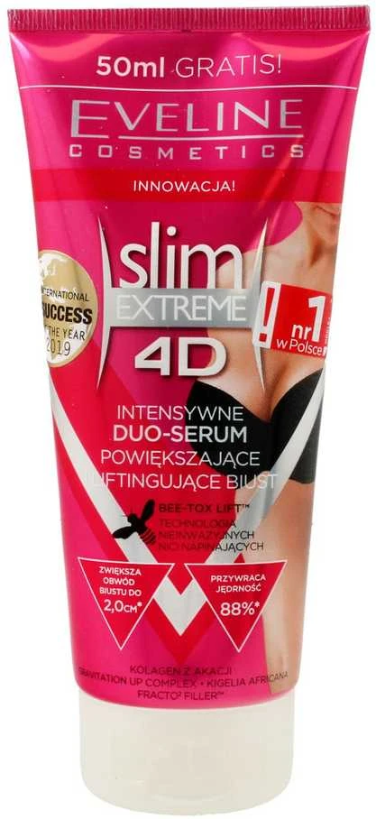 Eveline Cosmetics Eveline Slim Extreme 4D Intense Bust Volumizing And Lifting Duo-Serum, 200 ml