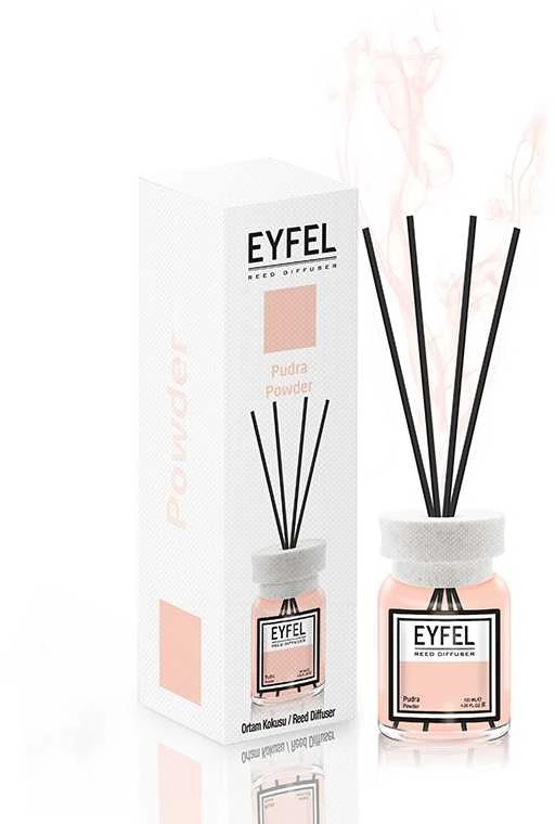 Drėkintuvas Eyfel namų kvapas su lazdelėmis "PUDRA 120 ml."