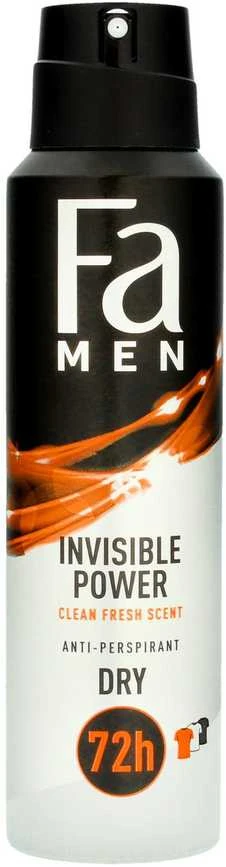Purškiamas dezodorantas antiperspirantas vyrams Fa Men Xtreme Invisible Power 150 ml