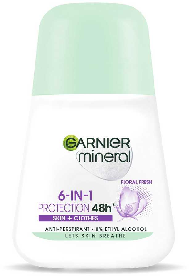 Garnier Mineral 6-in-1 Protection Floral Fresh antiperspirantas w kulce 50ml