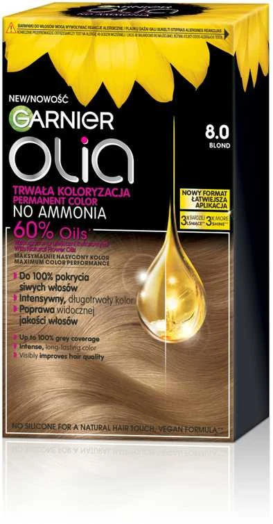 Garnier Olia 8.0 Blond plaukų dažų pakuotė