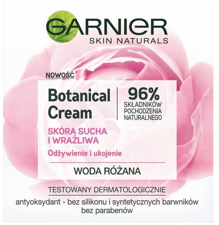 GARNIER Skin Naturals drėkinamasis veido kremas su rožių vandeniu Botanical Rose 50ml
