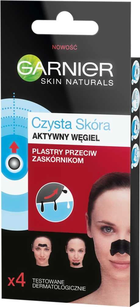 "Garnier PureActive" nosies juostelės nuo juodų spuogelių x4
