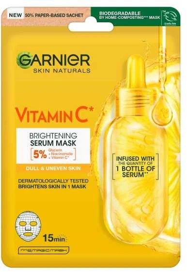 Garnier Skin Naturals Vitamin C Sheet Mask Face Mask moterims, 1 pc