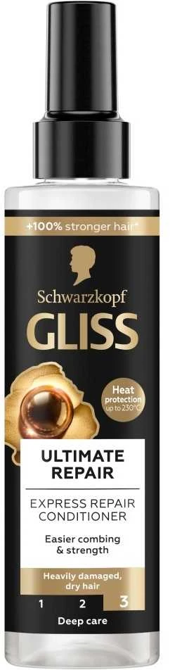 Schwarzkopf Gliss Ultimate Repair Express-Repair-kondicionierius nenuplaunamas plaukų priežiūra moterims, 200 ml