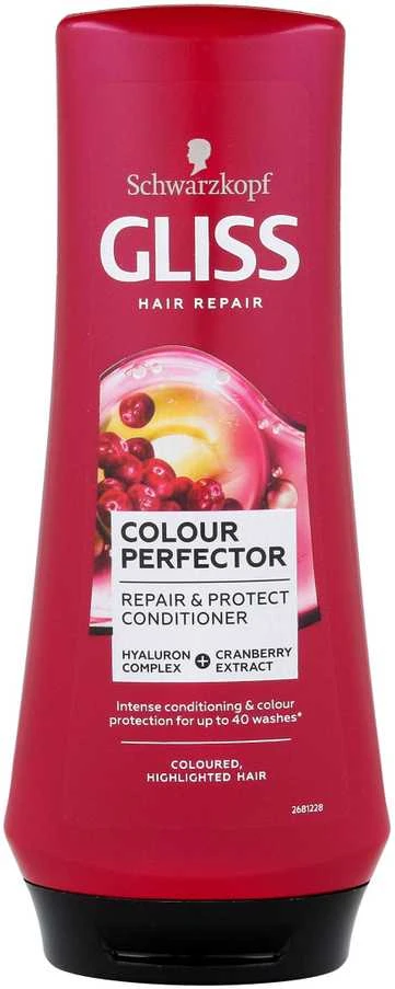Schwarzkopf Gliss Color Perfector kondicionierius moterims, 200 ml
