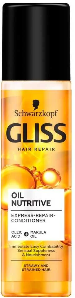Schwarzkopf Gliss Oil Nutritive Express-Repair-Conditioner Kondicionierius moterims, 200 ml