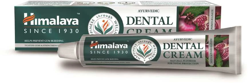 Himalaya Herbals Dantų pasta-kremas su nimbamedžiu ir granatais, Himalaya, 100g