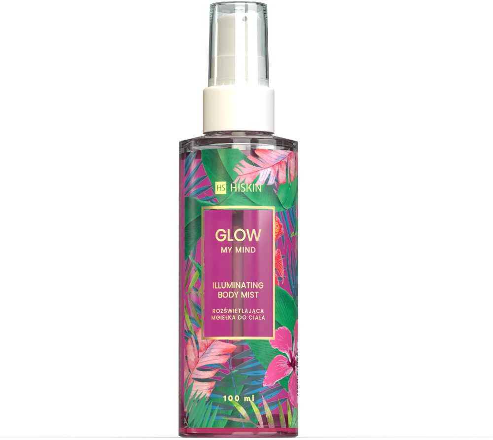 Hiskin Šviečianti kūno dulksna Glow My Mind Rožinė 100ml