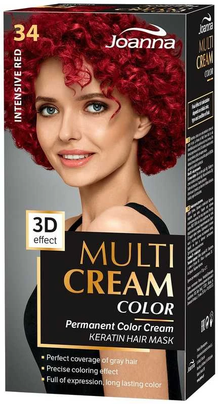 Joanna Multi kreminis Color 34 Intense Raudona