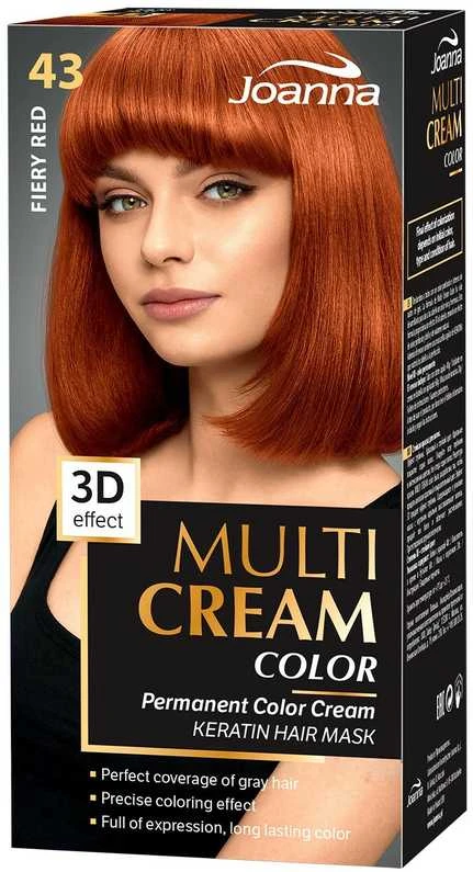 Joanna Multi Cream spalva 43 Flaming Raudona pakuotė