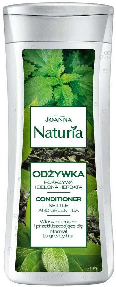Plaukų kondicionierius su dilgelėmis ir žaliąja arbata riebiems plaukams Joanna Naturia 200 g