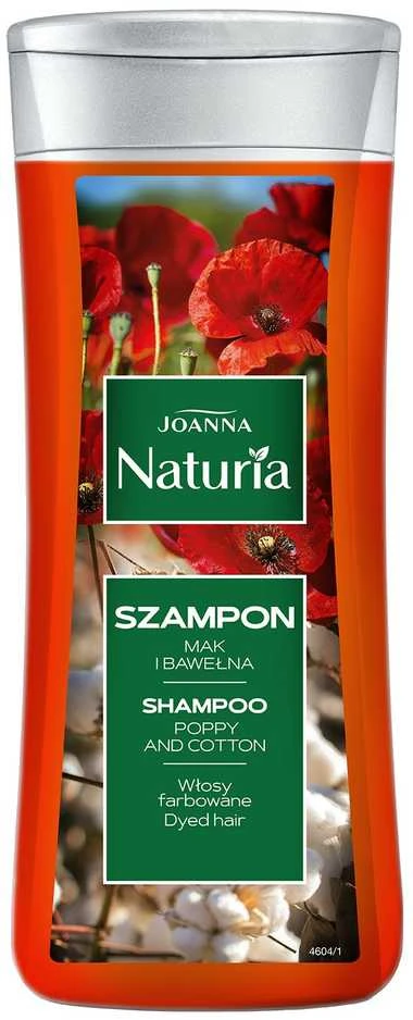 Šampūnas dažytiems plaukams su aguonomis ir medvilne Joanna Naturia 200 ml