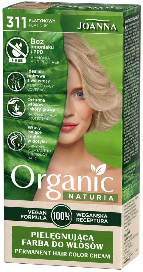 Joanna Naturia Organic Permanent Plaukų Spalva Kreminis 311 Platinum
