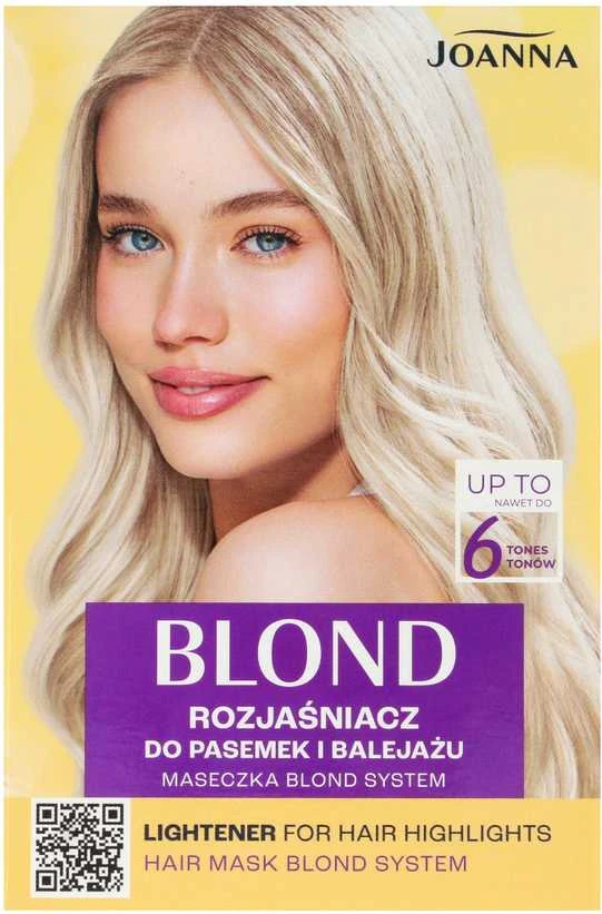 Joanna Lightener plaukų šviesiklis su šviesiaplaukės nuotrauka