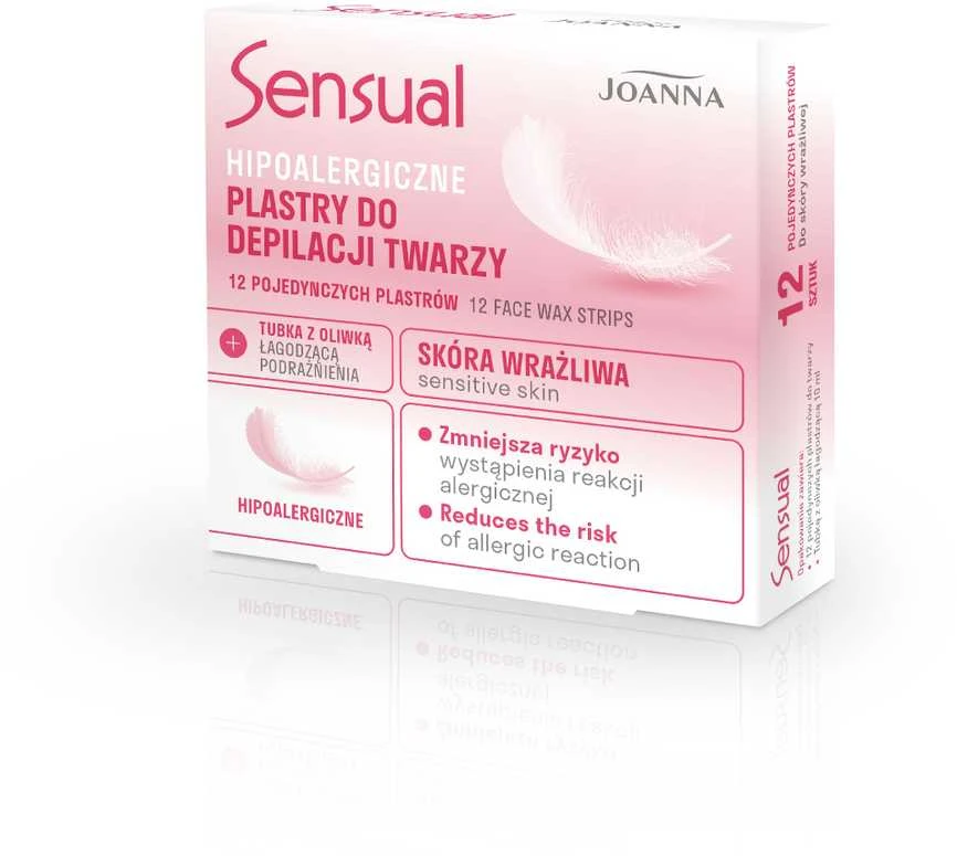 Joanna Sensual veido depiliacijos pleistrai jautriai odai