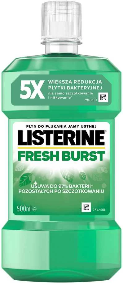 Johnson Listerine Fresh Burst burnos skalavimo skystis 500 ml