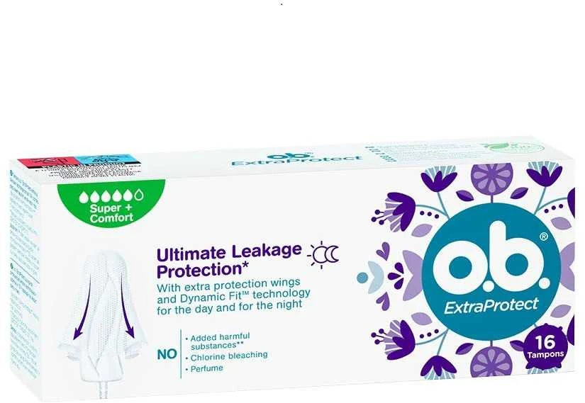 Johnson O.B. ProComfort Extra Protect Super Plus 16 vnt. tamponai