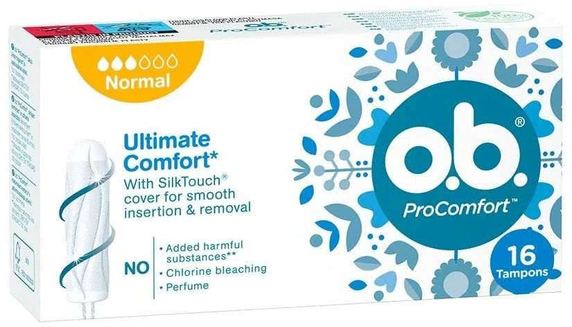 Tamponai O.B. ProComfort Normal, 16 vnt.