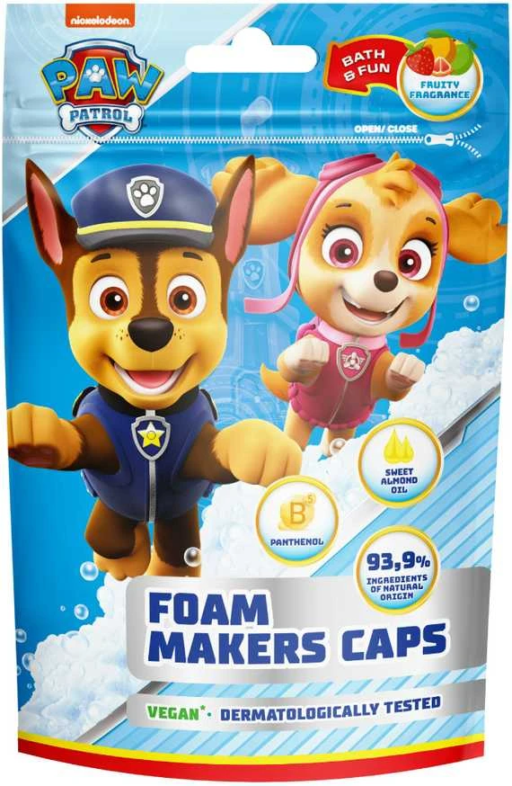 Spin Master PAW PATROL Vonios putų kapsulės, 6 x 16 g