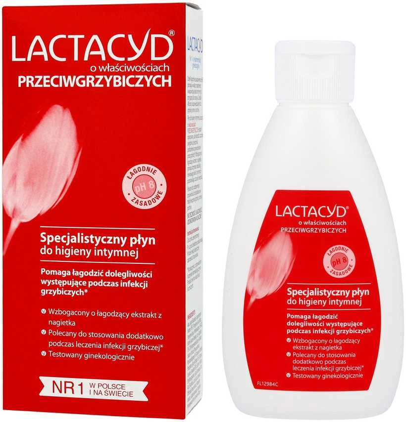 Lactacyd priešgrybelinis ginekologinis skystis intymiai higienai 200ml - 677377