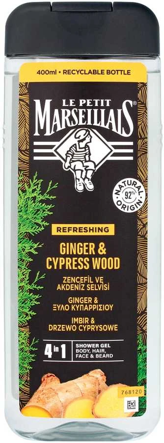 Le Petit Marseillais Ginger & Cypress Wood Dušo želė