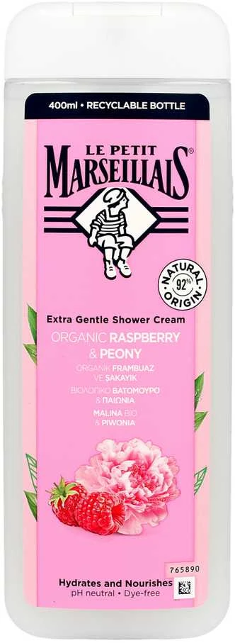 Le Petit Marseillais Extra Gentle Shower Kreminis Organic Raspberry & Peony Shower Kreminis