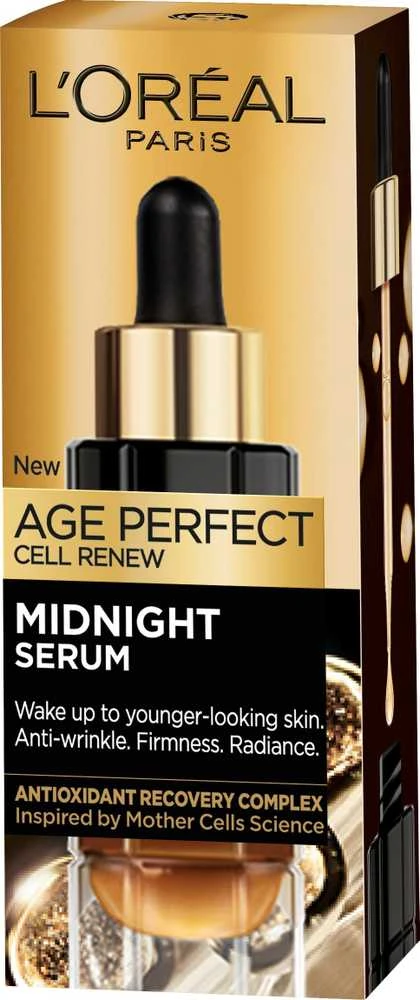 L'Oréal Paris Age Perfect Cell Renew Midnight Serum odos serumas moterims, 30 ml