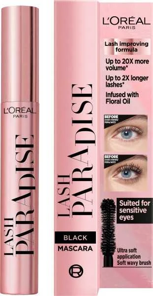 Blakstienų tušas L'Oreal Paris Paradise Extatic 01 juodas