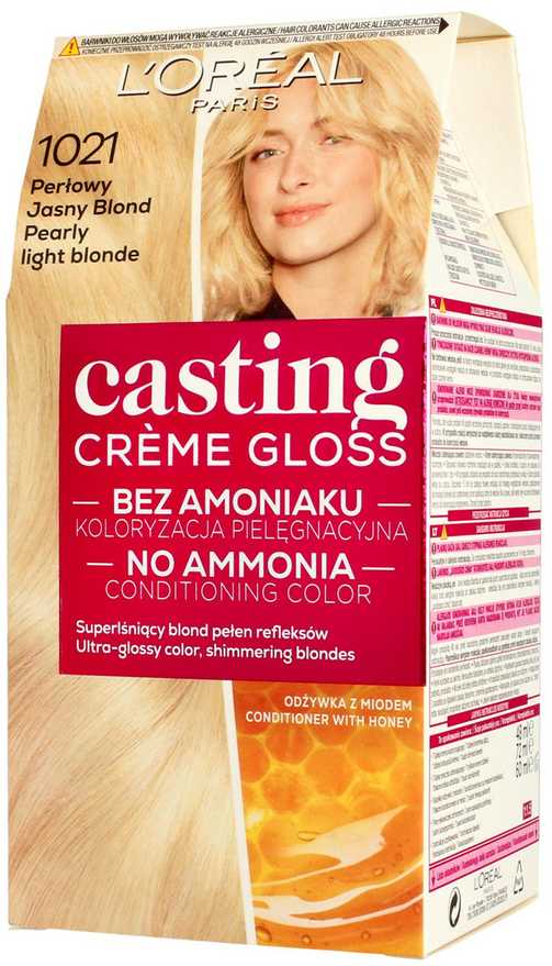 L'Oreal Paris Casting Creme Gloss 1021 Jasny perlų sp. šviesiaplaukė
