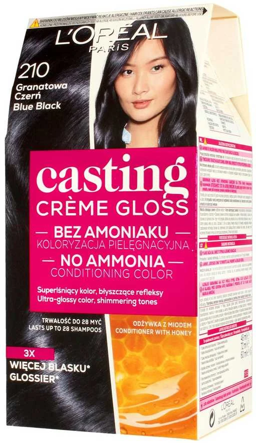 Loreal Casting Creme Gloss 210 plaukų dažų pakuotė