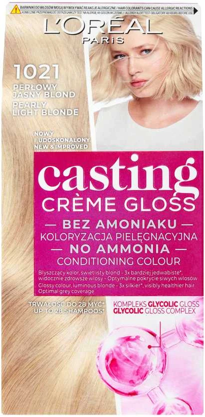 L'Oreal Paris Casting Creme Gloss 1021 Jasny perlų sp. šviesiaplaukė
