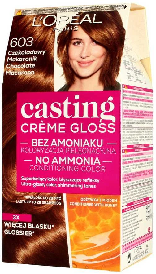 L'Oreal Casting 603 Šokoladinis makarūnas dažų pakuotė