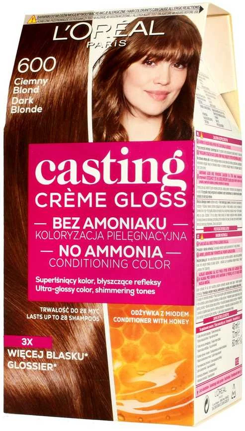 L'Oreal Paris Casting Creme Gloss 600 Dark Skirtas šviesiems plaukams