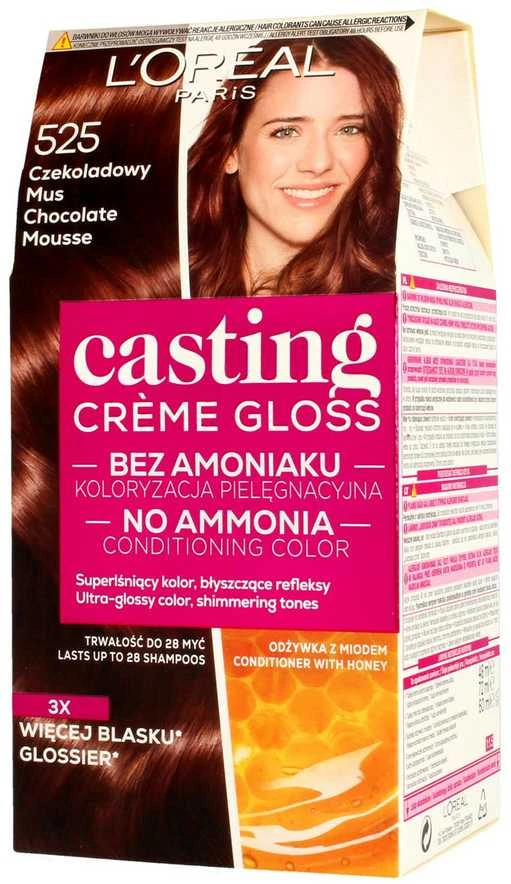 L'Oreal Casting Creme Gloss 525 plaukų dažų pakuotė