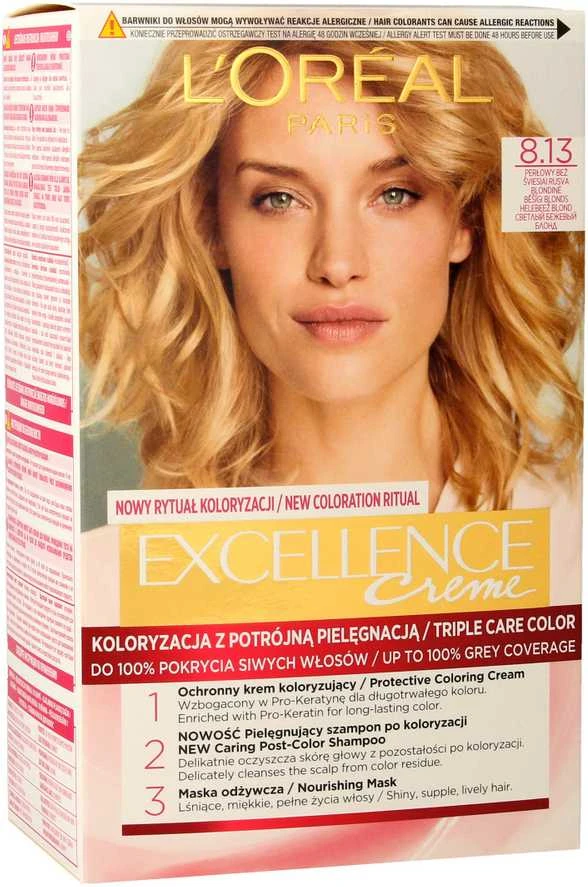 L'Oreal Paris Excellence Creme 8.13 Pearl rusvai gelsvas