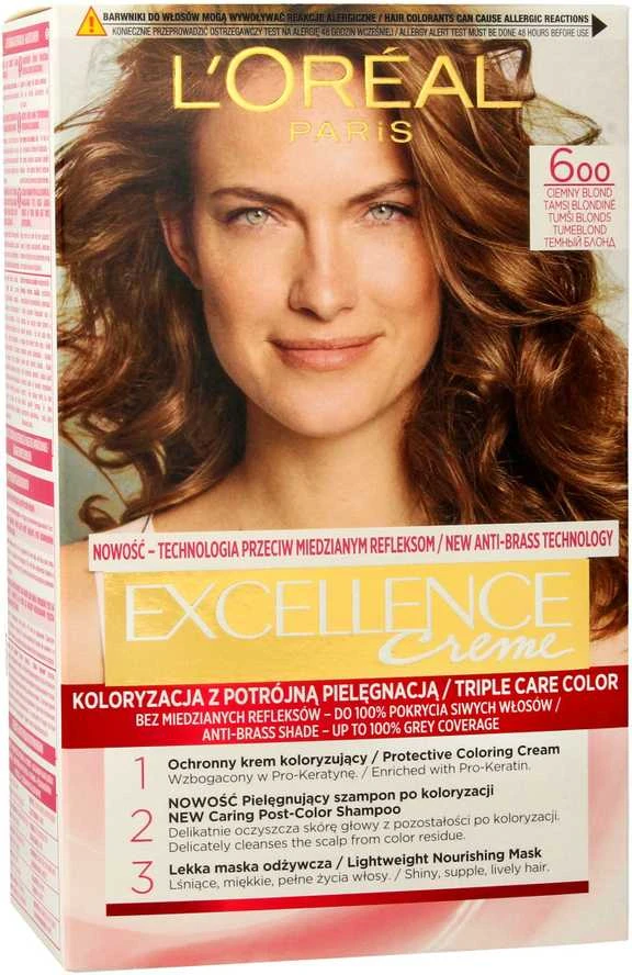 L'Oreal Excellence 600 plaukų dažų pakuotė