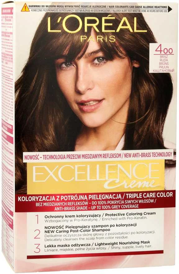 L'Oreal Paris Excellence Creme 400 Brąz