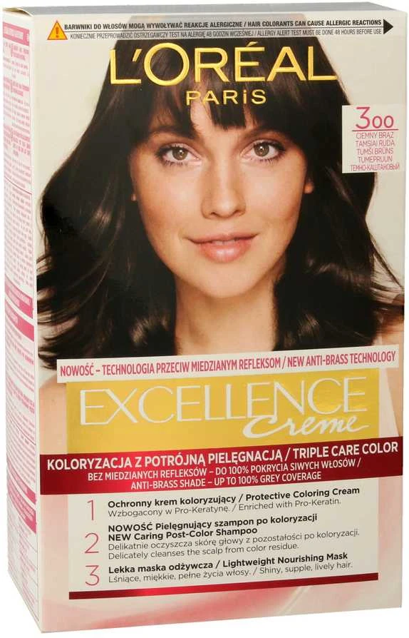 L'Oreal Paris Excellence Creme 300 Ciemny ruda