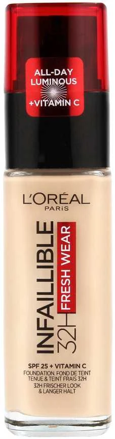 L´Oréal Paris Infaillible 24H Fresh Wear makiažo pagrindas 30 ml (125 Natural Rose)