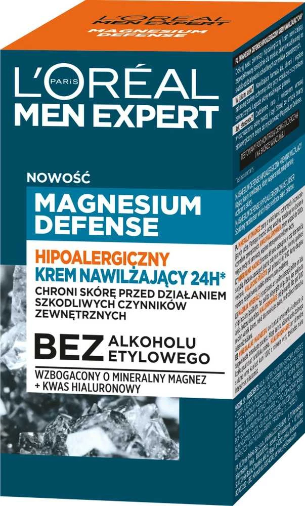 L'Oreal Paris Men Expert Magnesium Defense veido priežiūros priemonė, 50 ml