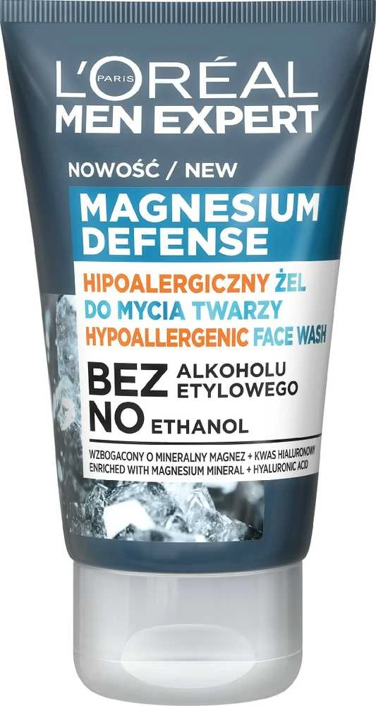 L'Oreal Paris Men Expert Magnesium Defense veido priežiūros priemonė, 100 ml