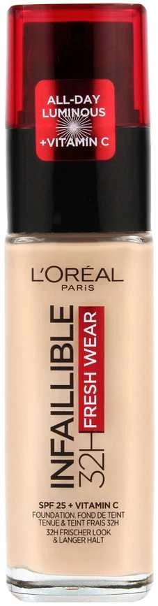 L'Oreal L´Oréal Paris Infaillible 24H Fresh Wear makiažo pagrindas 30 ml (100 Linen)