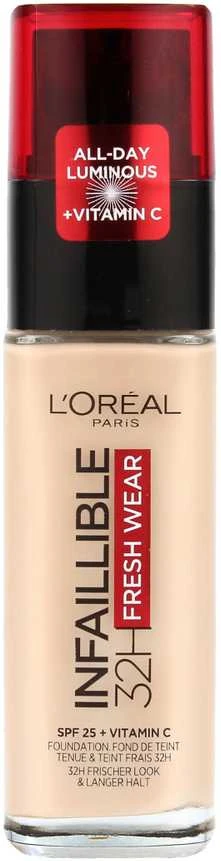 L´Oréal Paris Infaillible 24H Fresh Wear makiažo pagrindas 30 ml (015 Porcelain)