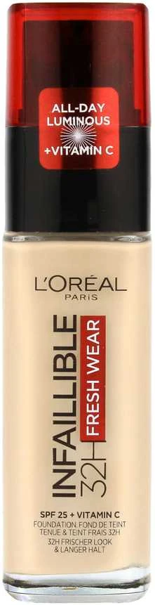 L´Oréal Paris Infaillible 24H Fresh Wear makiažo pagrindas 30 ml  (120 Vanilla)