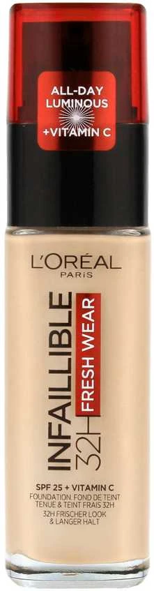 L’Oréal Paris Make-Up Designer Ineutralfaillible Founeutraldationeutral 140 Goldeneutral rusvai gelsvas Buteliams Skystis