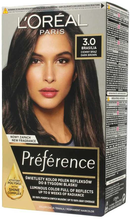 „L'Oreal Paris Preference 3“ tamsiai ruda