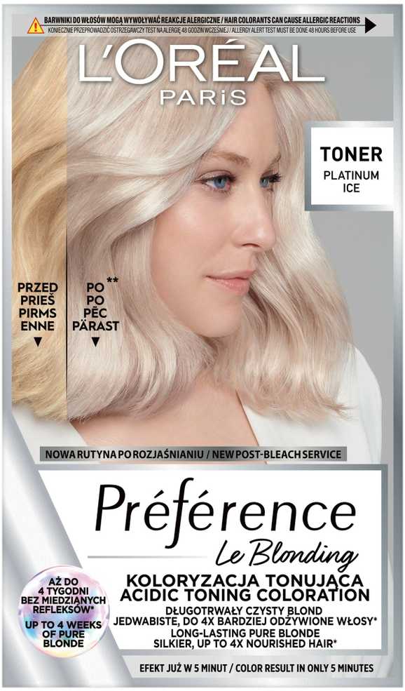 L'Oreal Paris Preference Le Blonding Toneris Platinum Ice